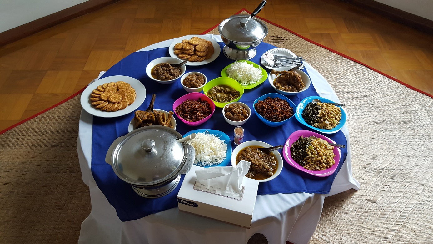 our first meal ever offered at SEEDS to the monks 